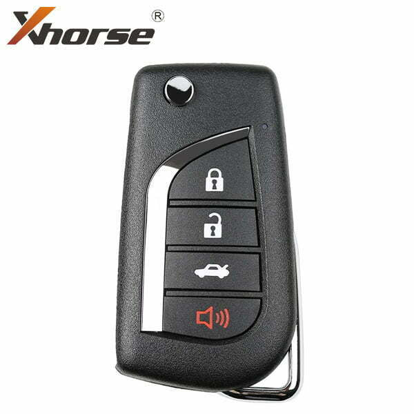 Xhorse – Toyota Style / 4-Button Universal Flip Key Remote for VVDI Key Tools / XKTO10EN (Wired)