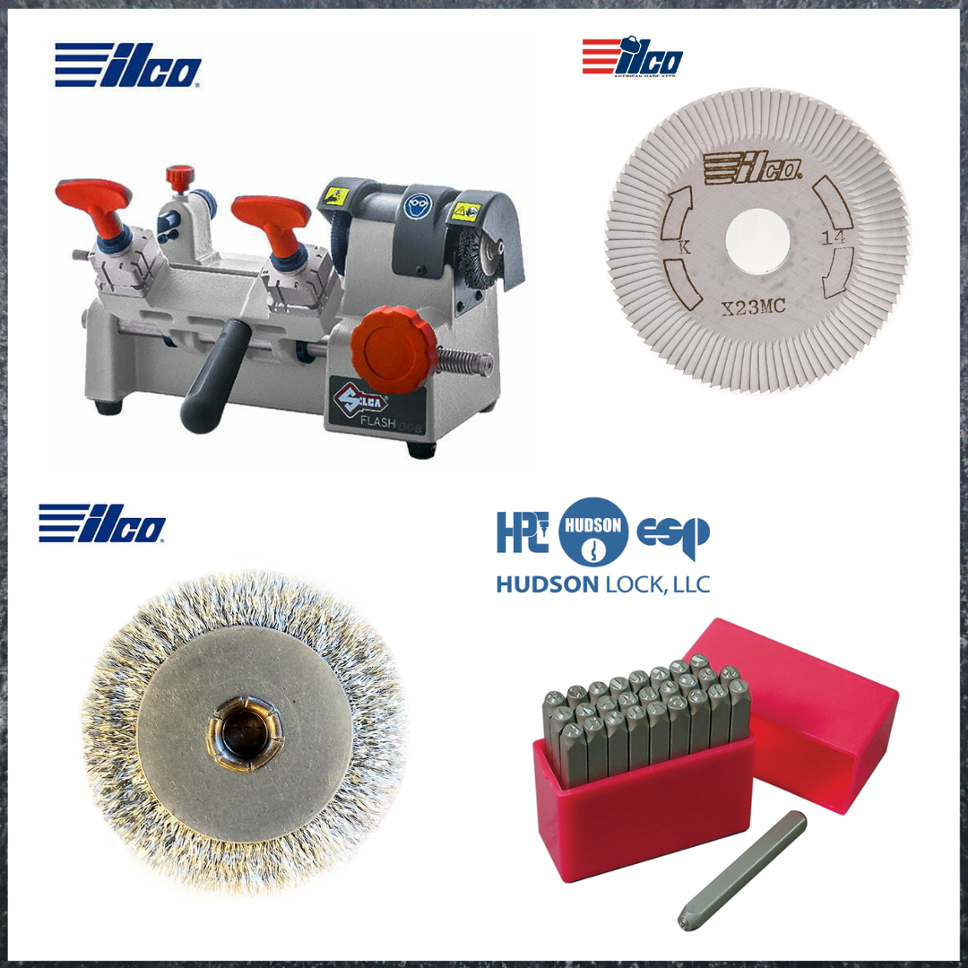 Key Cutting Machines + Number/Letter Stamp Dies + Accessories