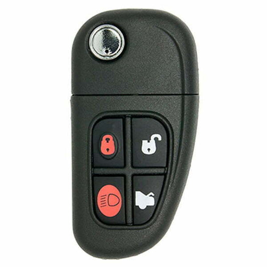2001-2008 Jaguar / 4-Button Flip-Key / FCC ID: NHVWB1U241 (Aftermarket)