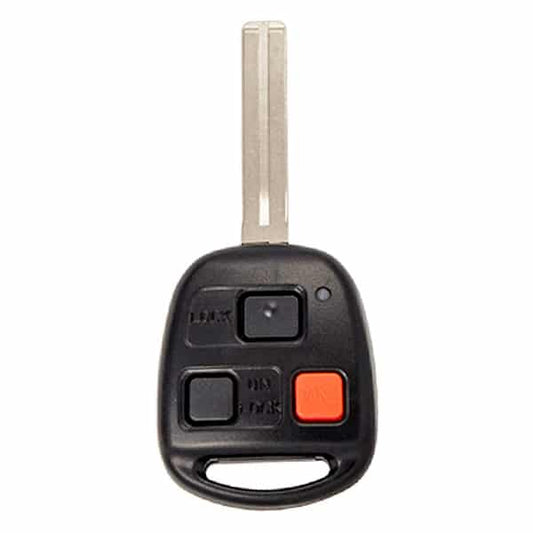 2003 – 2008 Lexus / 3-Button Remote Head Key /HYQ1512V / 4D68 Chip / Short Blade (Aftermarket)