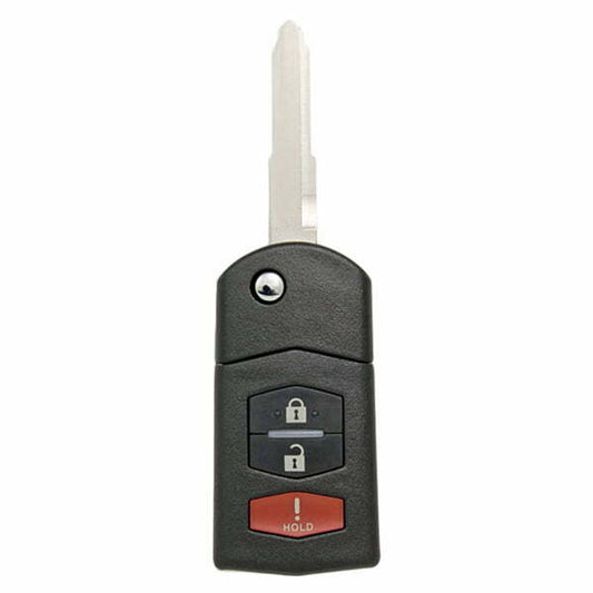 2004-2008 Mazda 6 / RX8 / 3-Button Flip Key / PN: GP7A-67-5RYB / KPU41788 (Aftermarket)