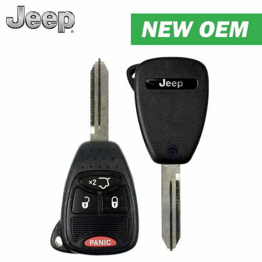 2005-2012 Jeep Liberty Commander Grand Cherokee / 4-Button Remote Head Key / PN: 05183349AC / OHT692715AA (OEM)