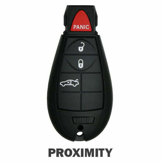 2008-2014 Chrysler Dodge / 4-Button Fobik Key / PN: 05026886AI / IYZ-C01C / Keyless Go Fobik (Aftermarket)
