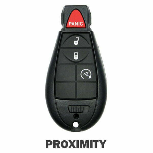2009-2020 Jeep Chrysler Dodge / 4-Button Fobik Key / PN: 05026886AI / IYZ-C01C / Keyless Go Fobik (Aftermarket)