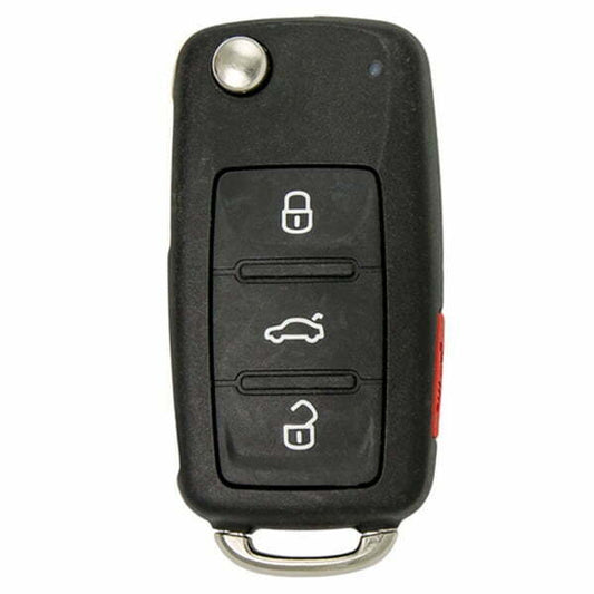 2012-2018 Volkswagen / 4-Button Flip Key / PN: 5KO837202BJ / NBGFS93N (Aftermarket)