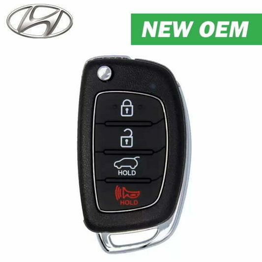 2013-2016 Hyundai Santa Fe / 4-Button Flip Key / FCC ID: TQ8-RKE-3F04 / PN: 95430-4Z001 (OEM)