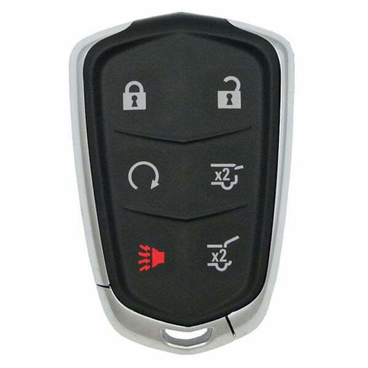 2015-2019 Cadillac Escalade / 6-Button Smart Key / FCC ID: HYQ2EB / PN: 13598512 / 433 Mhz w/ Hatch (Aftermarket)