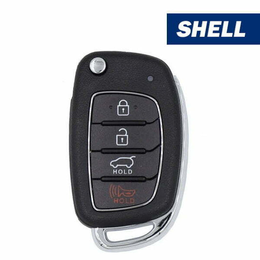 2015-2019 Hyundai Santa Fe / 4-Button Flip Key Shell / FCC: TQ8-RKE-4F31 (Aftermarket)