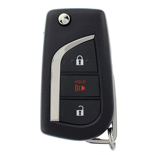 2019-2022 Toyota RAV4 / 3-Buton Remote Flip Key / PN: 89070-0R300 / FCC ID: GQ4-73T (H Chip) (Aftermarket)