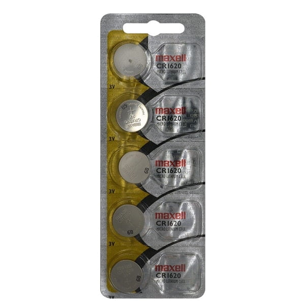 5-PACK of CR1620 3-Volt Lithium Batteries