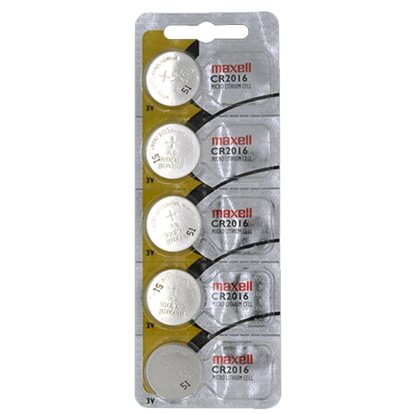 5-PACK of CR2016 3-Volt Lithium Batteries