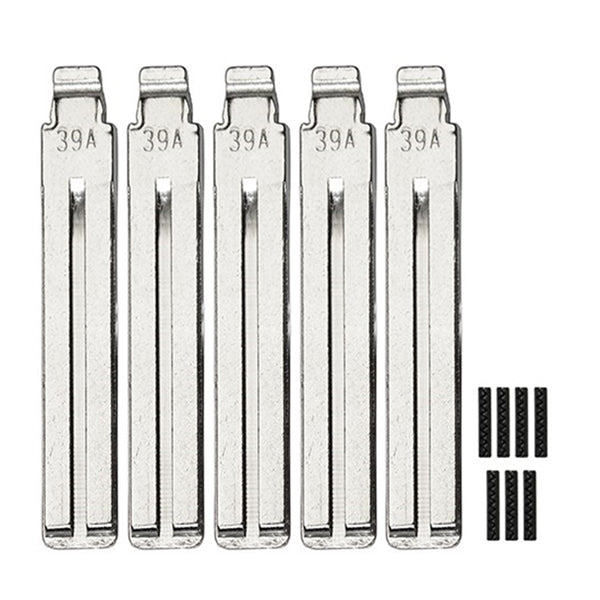 5-Pack Toyota TOY48 Flip Key Blade w/ Roll Pins for OEM Remotes