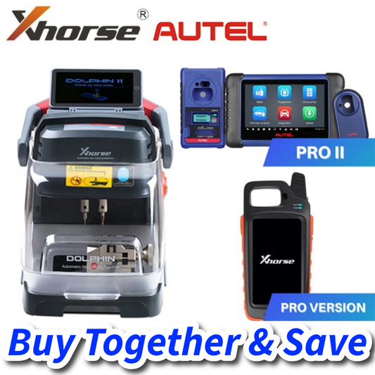 Kickstart Bundle – Xhorse Dolphin II XP-005L Key Cutting Machine + Autel MaxiIM IM508S Key Programmer + XP400 PRO + Xhorse VVDI Key Tool MAX PRO