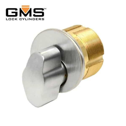 GMS Thumb-Turn Mortise Cylinder – 1″ – US26D – Satin Chrome