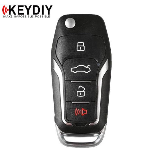 KEYDIY – Ford Style / 4-Button Universal Flip Key Remote (KD-B12-4)