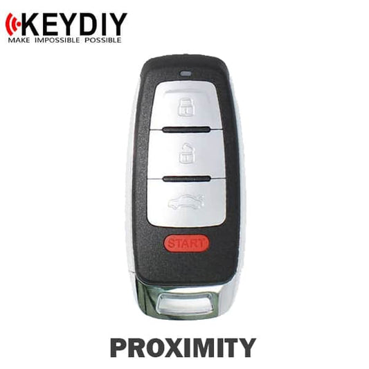 KEYDIY Audi Style 4-Button Universal Smart Key w/ Proximity Function (KD-ZB08-4)