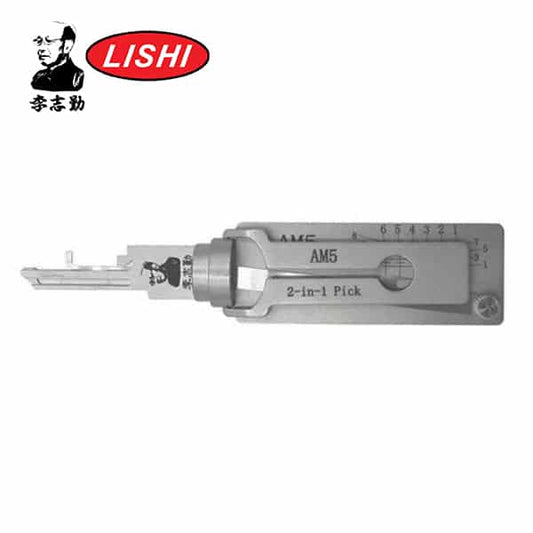 Original Lishi – AM5 Keyway Tool / 2-in-1 / Padlock Pick & Decoder – Anti Glare