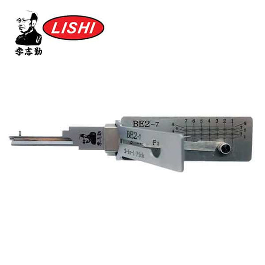 Original Lishi – BE2 / 7-Pin / 2-in1 / Residential Tool / BEST A / Anti Glare