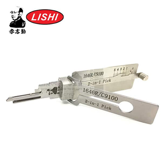 Original Lishi – National CompX Mailbox C9100 / 1646R 2-in-1 – Pick & Decoder – Anti Glare