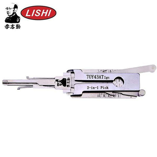 Original Lishi – TOY43AT Toyota / 10-Cut / 2-in-1 / Pick & Decoder / Ignition / Anti Glare
