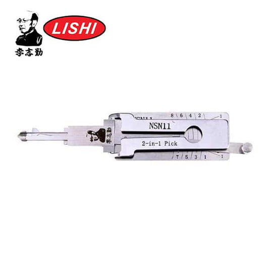 Original Lishi – Nissan / Ford / Subaru / NSN11 / 8-Cut / 2-in-1 Pick & Decoder / Anti-Glare