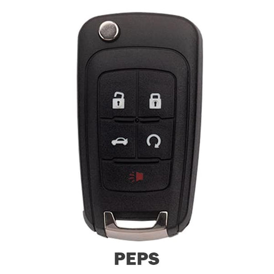 2010-2022 GM / 5-Button Flip Key / PEPS / PN: 13500319 / OHT01060512 (Aftermarket)