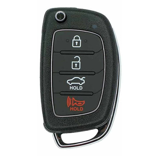 2015-2017 Hyundai Sonata / 4-Button Flip Key / PN: 954430-C1010 / TQ8-RKE-4F16 / NO CHIP (Aftermarket)