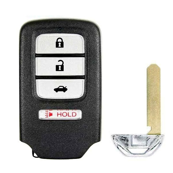 2013-2015 Honda Accord Civic / 4-Button Smart Key / PN: 72147-T2A-A01 / FCC ID: ACJ932HK1210A (Aftermarket)
