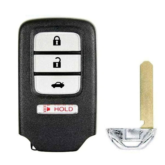2013-2015 Honda Accord Civic / 4-Button Smart Key / PN: 72147-T2A-A01 / FCC ID: ACJ932HK1210A (Aftermarket)