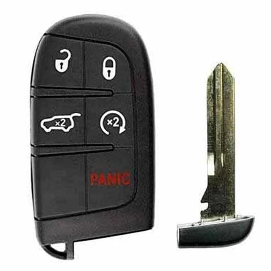 2014-2022 Jeep Dodge / 5-Button Smart Key / PN: 68143505AC / FCC ID: M3N-40821302 (Aftermarket)