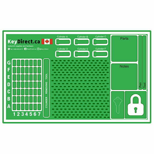 The Ultimate Pinning Mat for Professional Locksmiths by KeyDirect