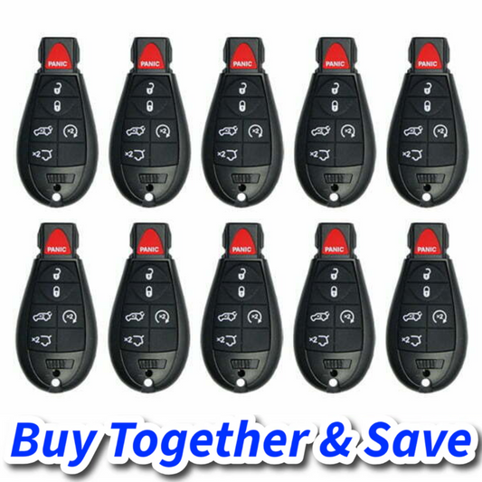 Bundle of 10 / 2008-2012 Jeep / 6-Button Fobik Key / M3N5WY783X (Aftermarket)