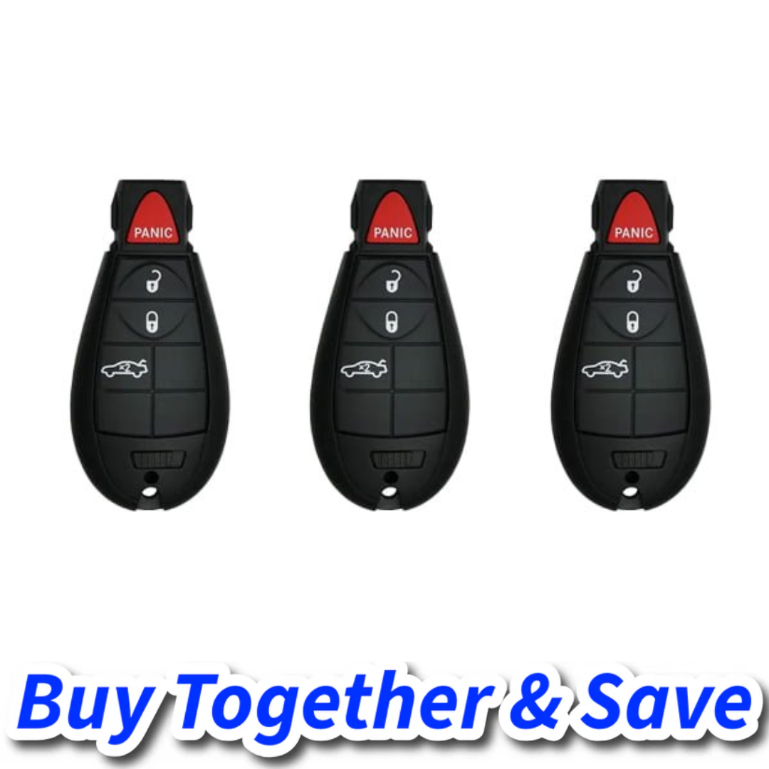 Bundle of 3 / 2012-2016 Dodge Dart / 4-Button Fobik Key / M3N32297100 / PN: 56046771AA (Aftermarket)