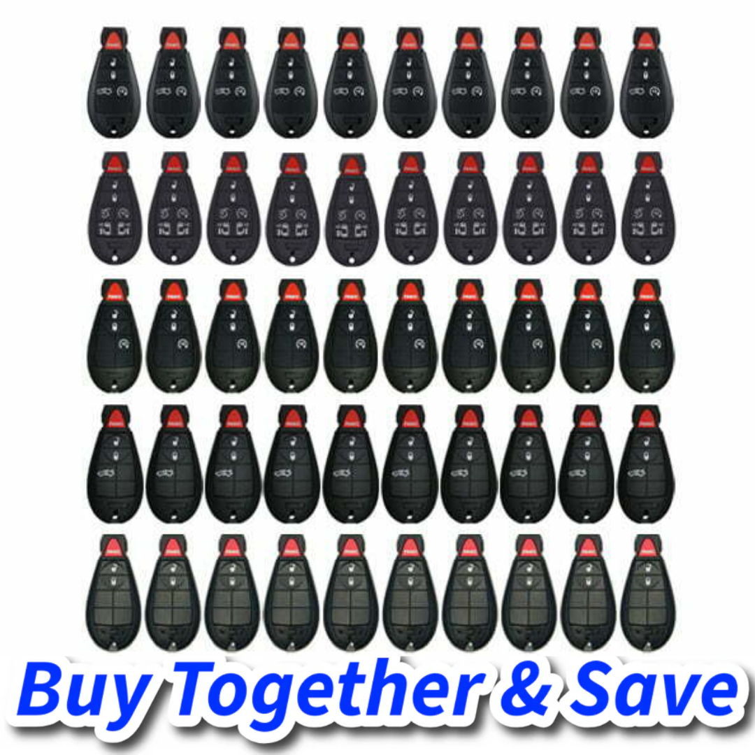 Bundle of 50 / 3-4-5-7-Button Mixed Fobik Remotes (Aftermarket)