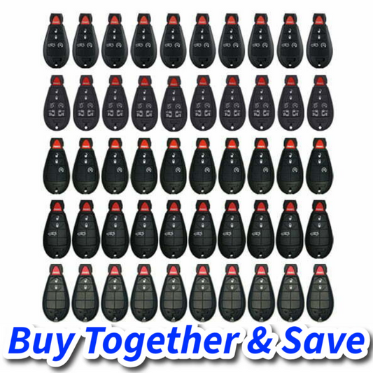 Bundle of 50 / 3-4-5-7-Button Mixed Fobik Remotes (Aftermarket)