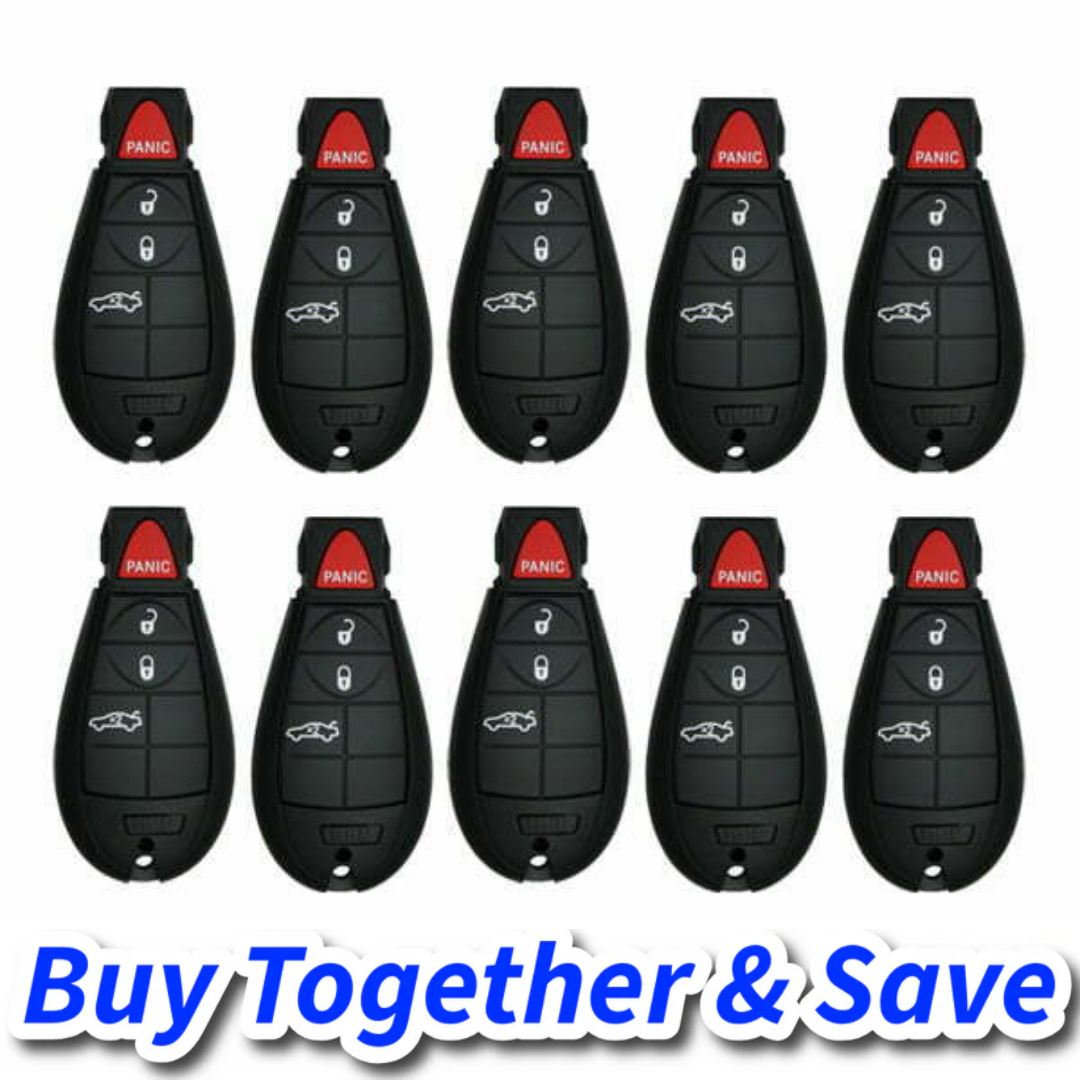 Bundle of 10 / 2008-2012 Chrysler Dodge / 4-Button Fobik Key / M3N5WY783X (Aftermarket)