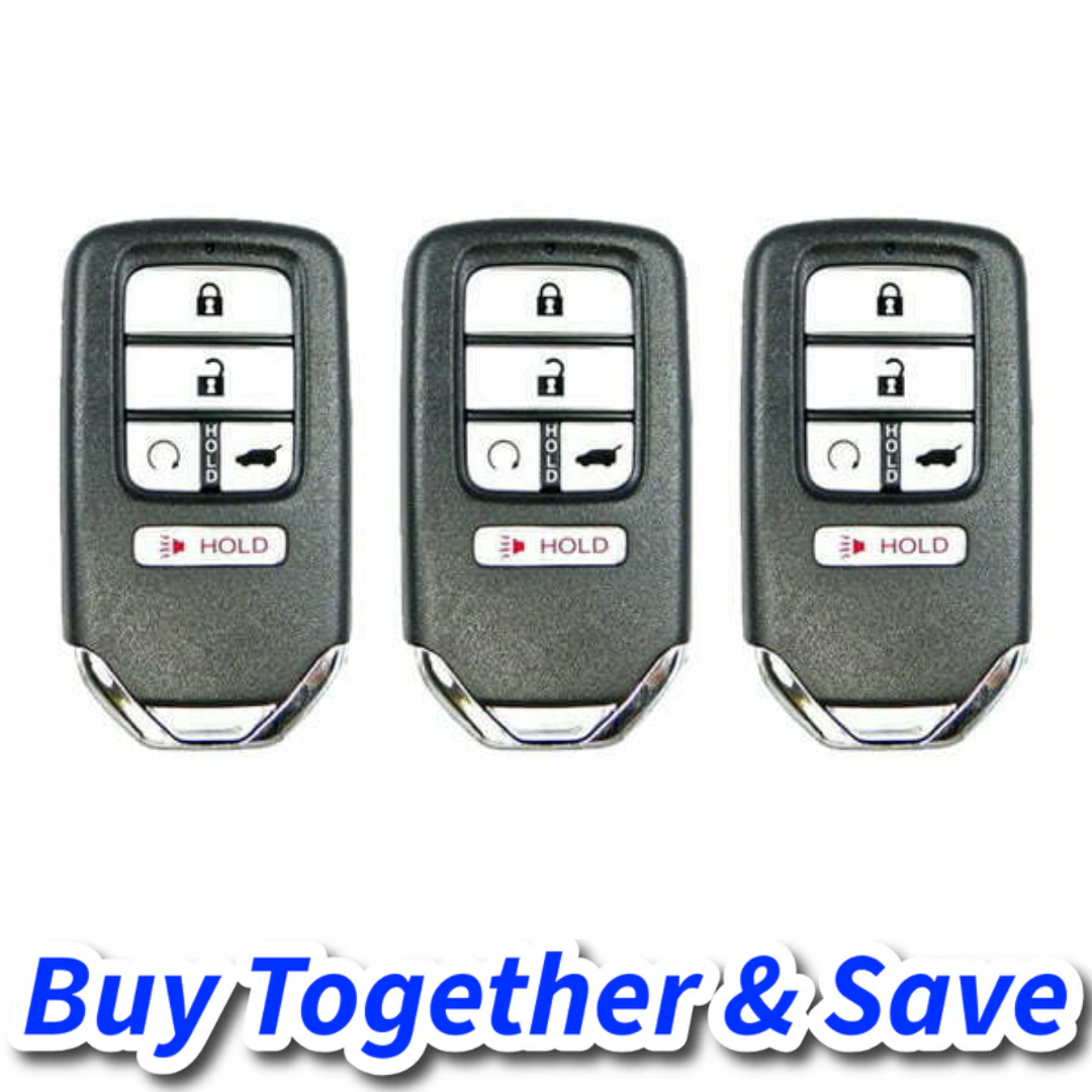 Bundle of 3 / 2016-2022 Honda Pilot CR-V Civic / 5-Button Smart Key w/ Hatch / KR5V2X V44 (Aftermarket)