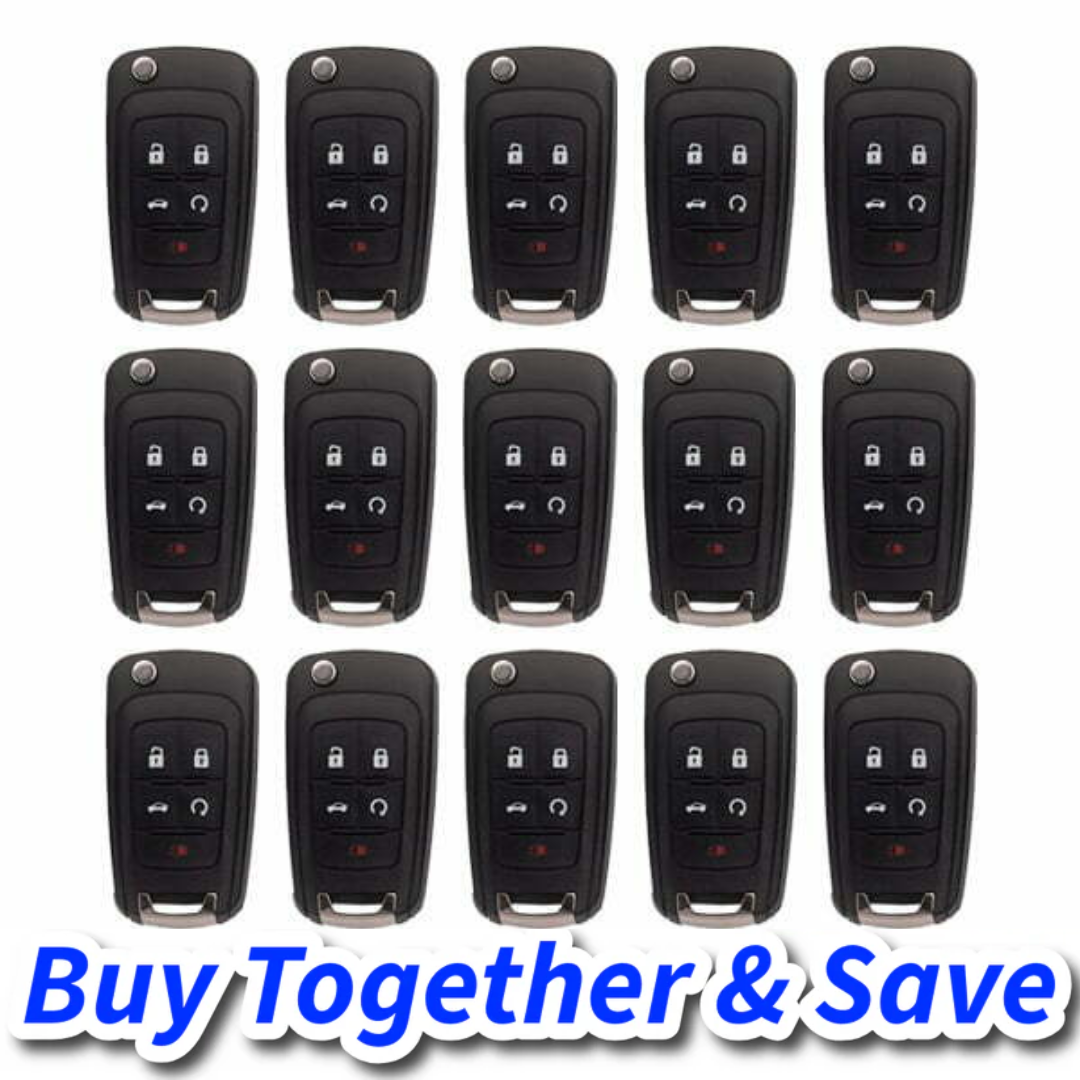 Bundle of 15 / 2010-2020 GM / 5-Button Flip Key / OHT01060512 (Aftermarket)
