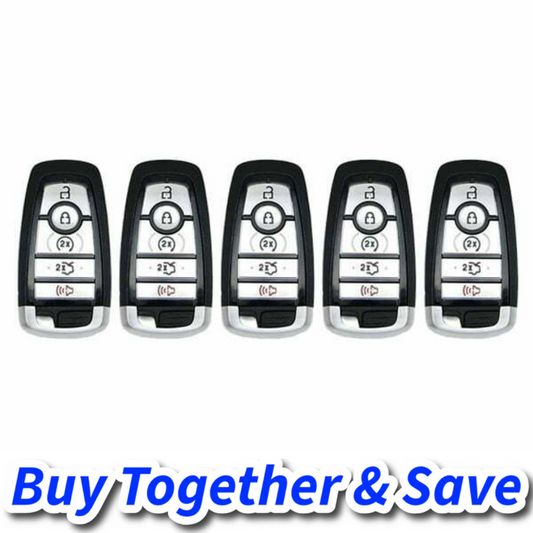 Bundle of 5 / 2017-2022 Ford / 5-Button Smart Key / M3N-A2C93142600 (Aftermarket)