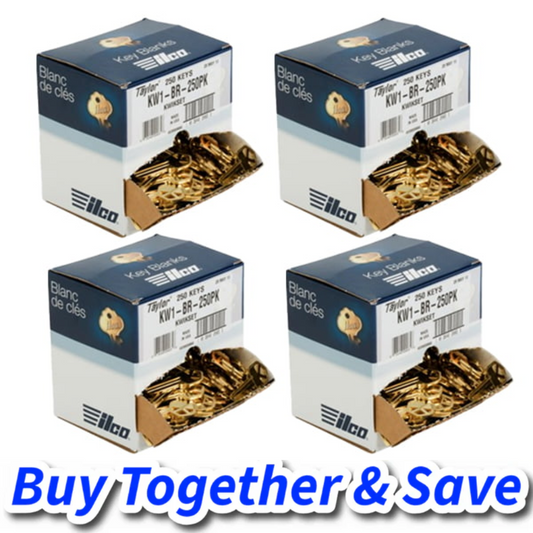 ILCO 1K Key-Bundle – KW1-BR 1176 / Brass KWIKSET Key Blank