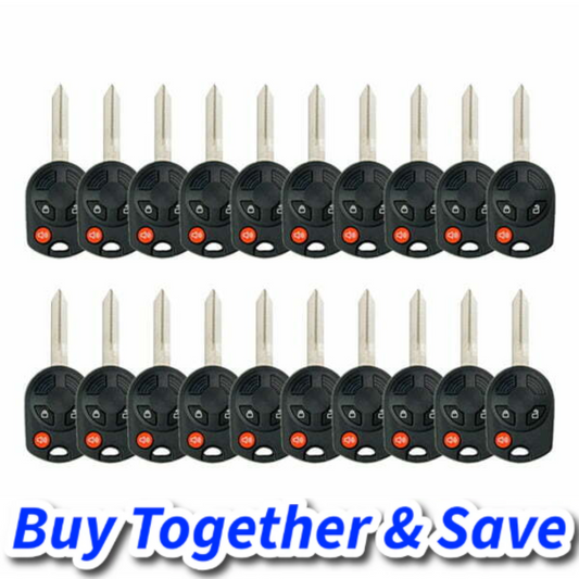 Bundle of 20 / Ford / Lincoln / Mazda / Mercury 2000-2018 / 3-Button Remote Head Key / OUCD6000022 (Aftermarket)