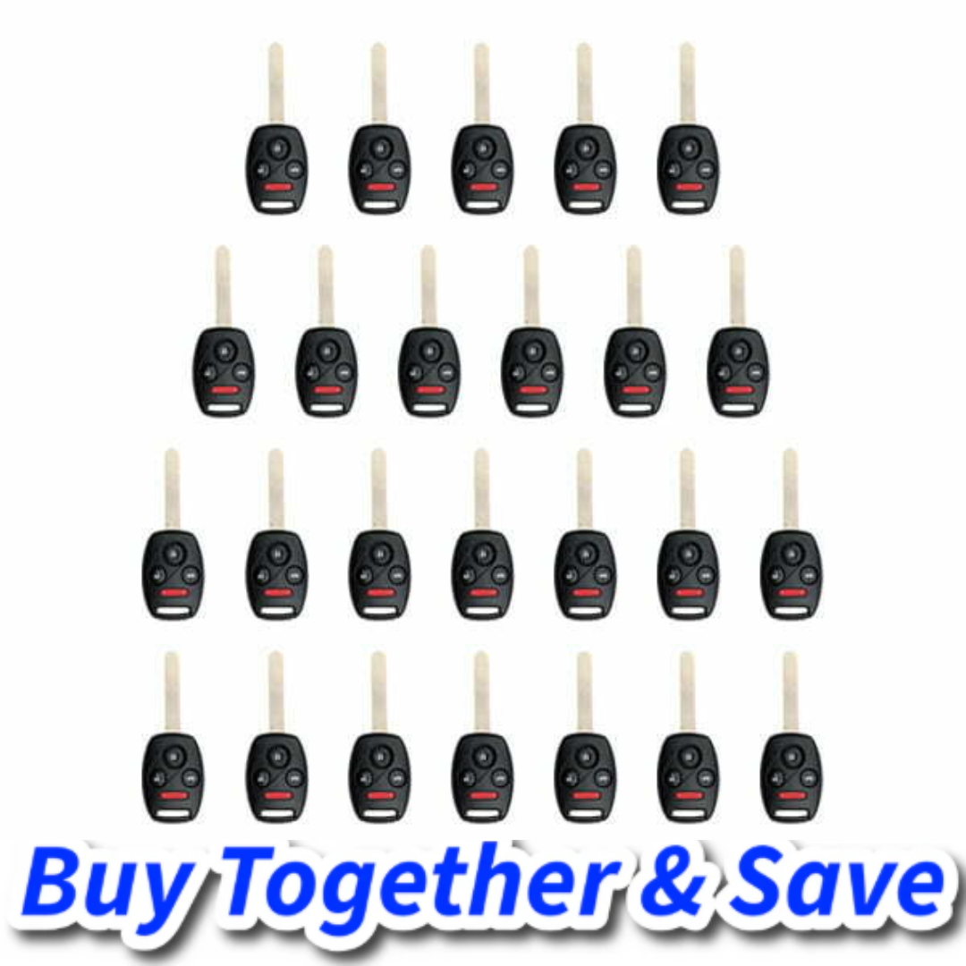 Bundle of 25 / 2006-2013 Acura / Honda Civic / 4-Button Remote Head Key / FCC ID: N5F-S0084A (Aftermarket)