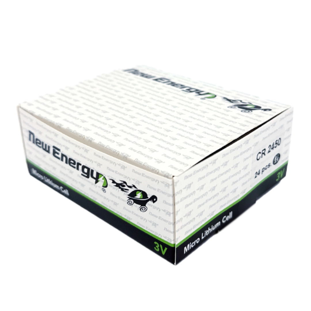 New Energy – 24-Pack CR2450 3-Volt Lithium Batteries