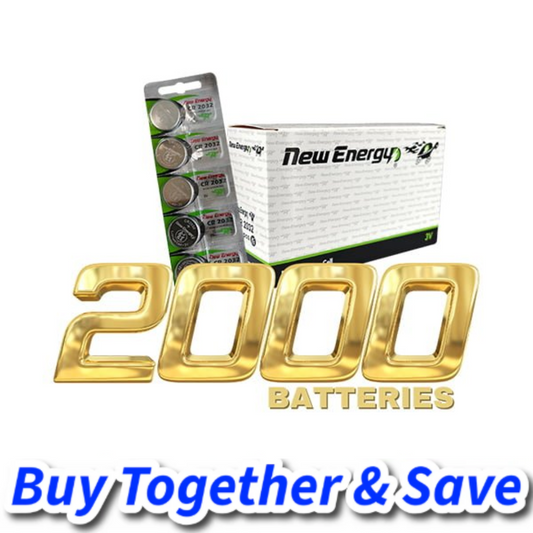 New Energy – 2K Batteries of CR2032 3-Volt Lithium Batteries (400-Packs)