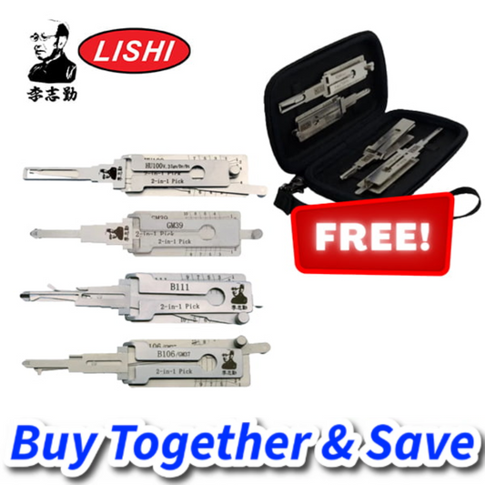 Original Lishi – GM Tools HU100 8 – Cut / B111 / GM37 / GM 39 + FREE Magnetic Case!