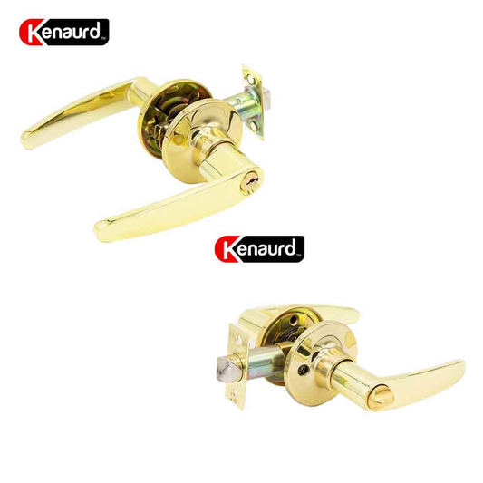 Kenaurd Premium Design #2 Entrance Leverset – Grade 3 – Bright Brass