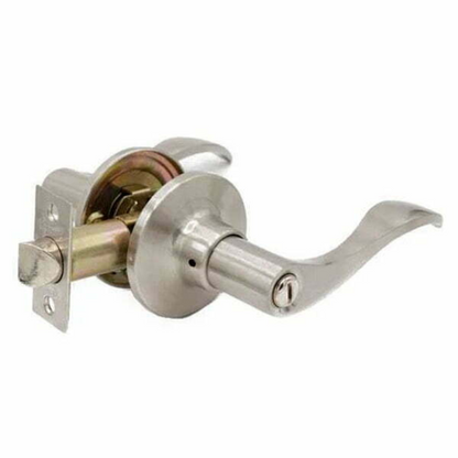 Premium Design #2 Privacy Leverset – Grade 3 / Satin Nickel