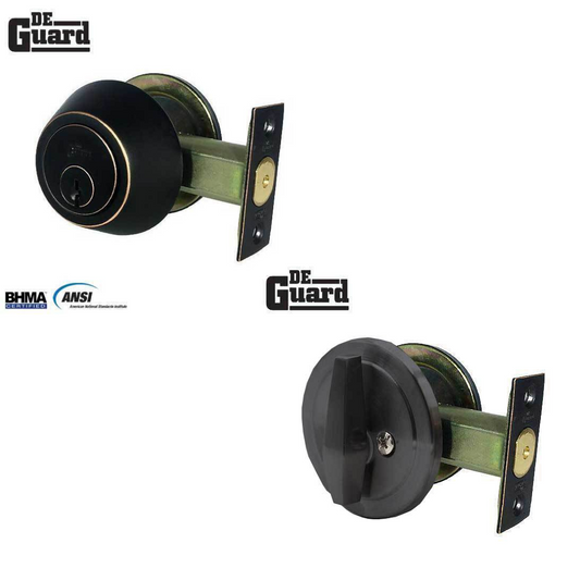 DeGuard Premium Single Cylinder Deadbolt – Oil Rubbed Bronze – Grade 3 – SC1