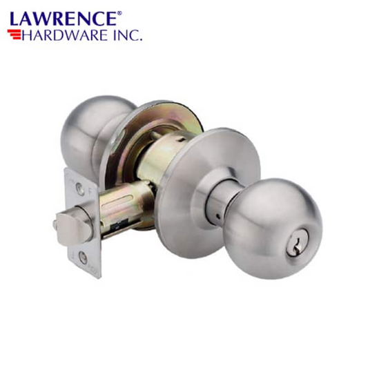 LAWRENCE HARDWARE 5300 SERIES – Storeroom / US32D Ball Knob / Door Knob / LH5307B