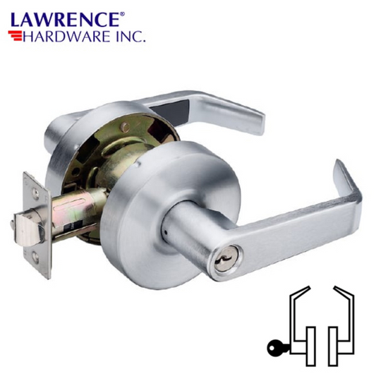LAWRENCE HARDWARE 5300 SERIES – Storeroom / US26D Lever Lockset / LH5307